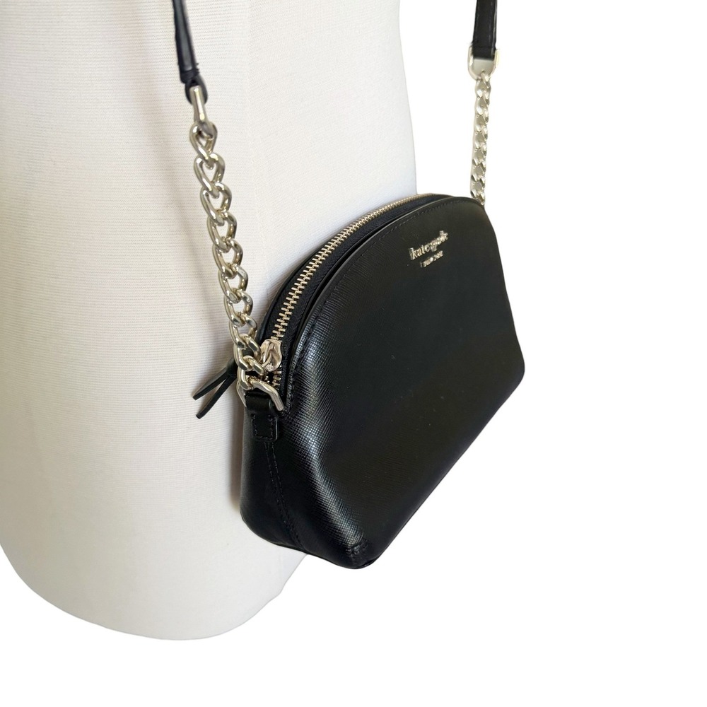 Kate Spade New York Black Cameron Street Hilli Leather Crossbody Bag - Picture 5 of 12